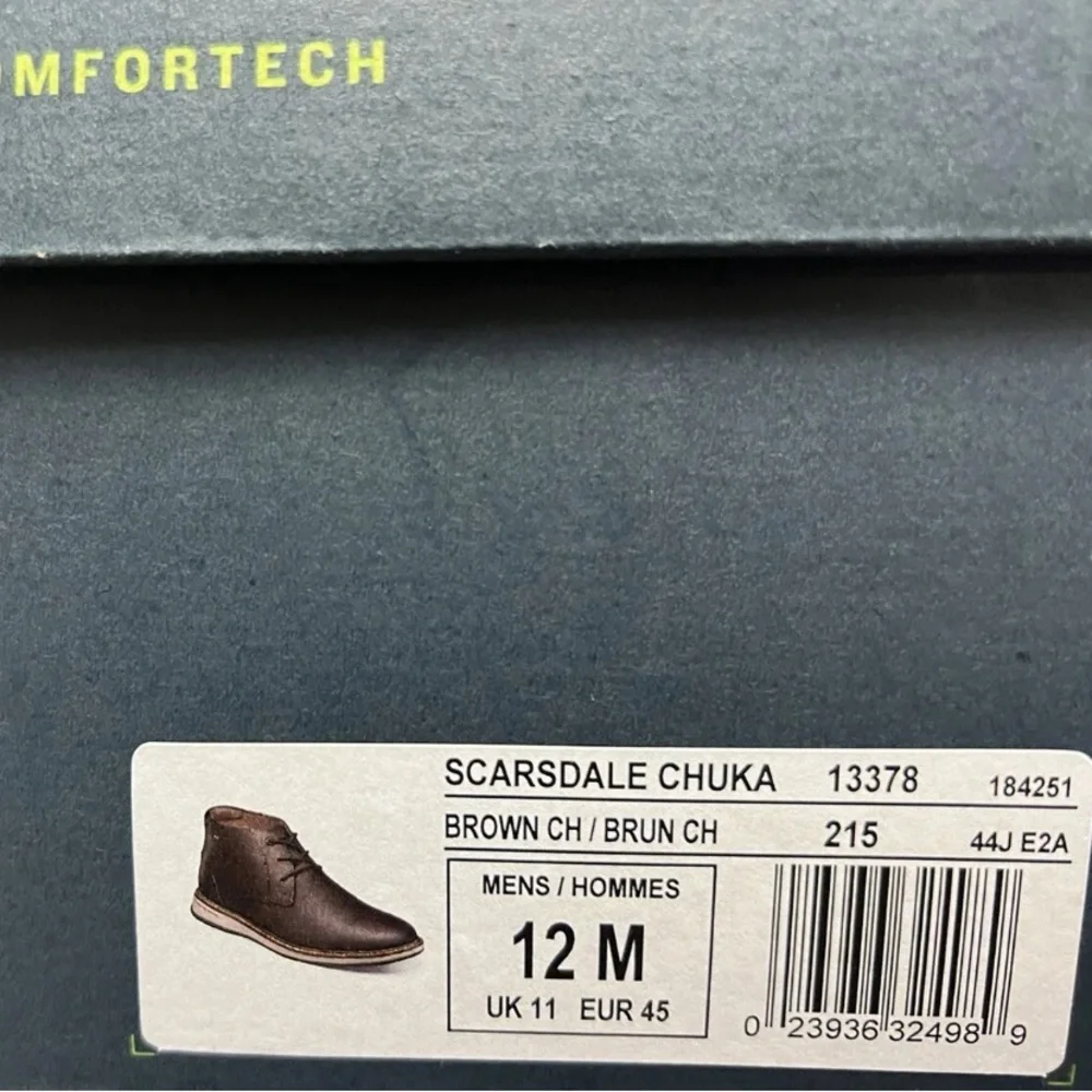 Florsheim Mens Scarsdale Chukka Boot Brown Size 12 M
